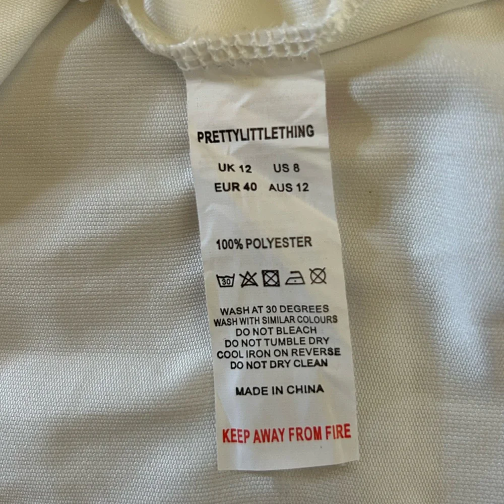NWT Pretty Little Thing white cowl neck strappy midi dress - Picture 6 of 9
